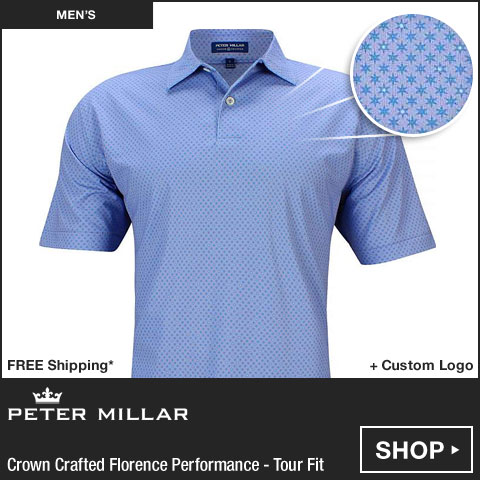 Peter Millar Crown Crafted Florence Performance Jersey Golf Shirts - Tour Fit