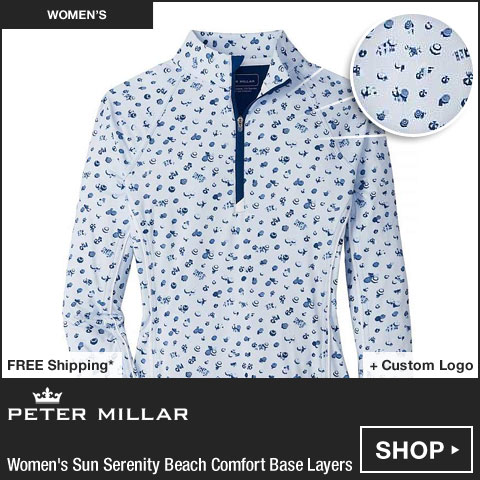 Peter Millar Women's Lightweight Sun Serenity Beach Comfort Golf Base Layers