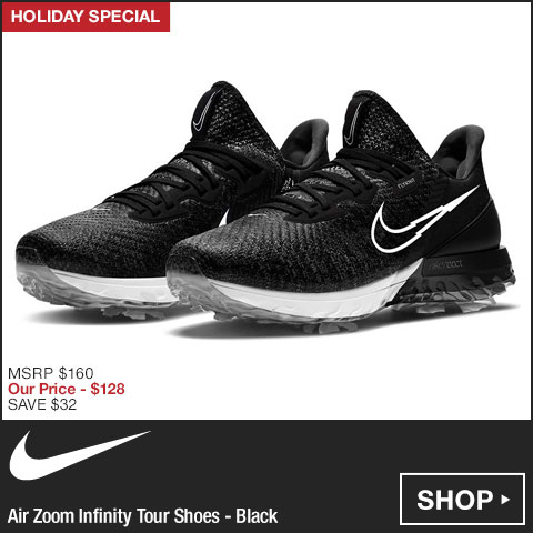 Nike Air Zoom Infinity Tour Golf Shoes - Black - Holiday Special
