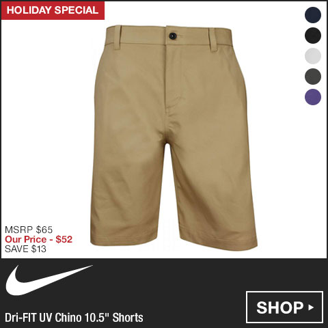 Nike Dri-FIT UV Chino 10.5 Inch Golf Shorts - Holiday Special