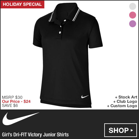 Nike Girl's Dri-FIT Victory Junior Golf Shirts - Holiday Special