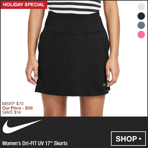 Nike Women's Dri-FIT UV 17 Inch Golf Skorts - Holiday Special