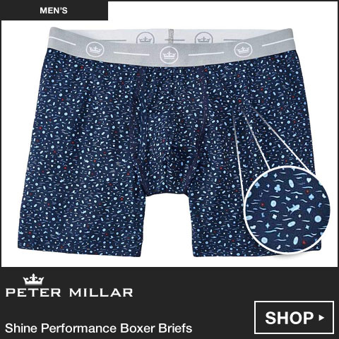 Peter Millar Shine Performance Boxer Briefs at Golf Locker