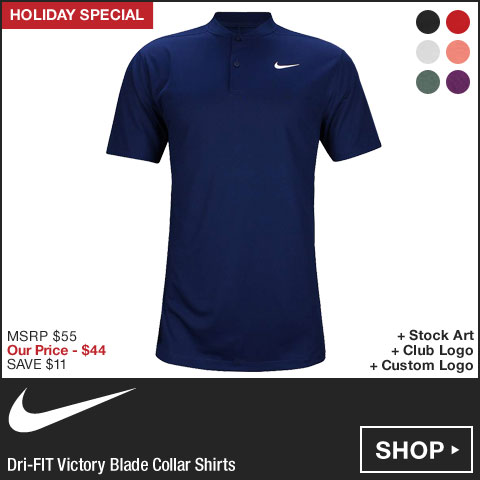 Nike Dri-FIT Victory Blade Collar Golf Shirts - HOLIDAY SPECIAL