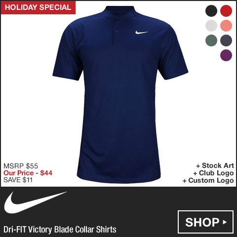 Nike Dri-FIT Victory Blade Collar Golf Shirts - HOLIDAY SPECIAL