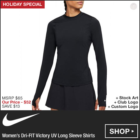 Nike Women's Dri-FIT Victory UV Long Sleeve Golf Shirts - HOLIDAY SPECIAL