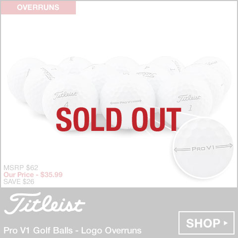Titleist Pro V1 Golf Balls - Logo Overruns