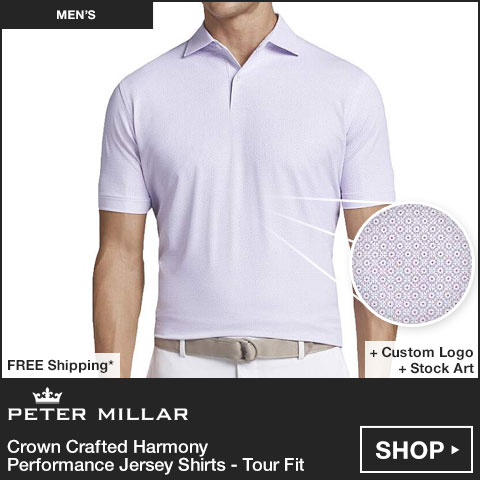 Peter Millar Crown Crafted Harmony Performance Jersey Golf Shirts - Tour Fit at Golf Locker
