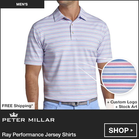 Peter Millar Ray Performance Jersey Golf Shirts at Golf Locker