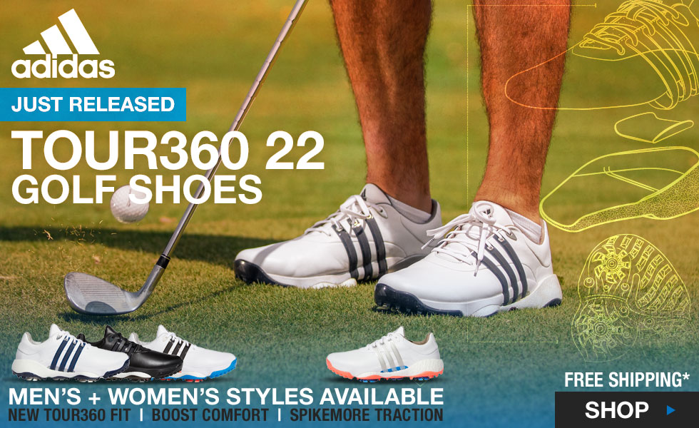 New Adidas TOUR360 22 Golf Shoes at Golf Locker