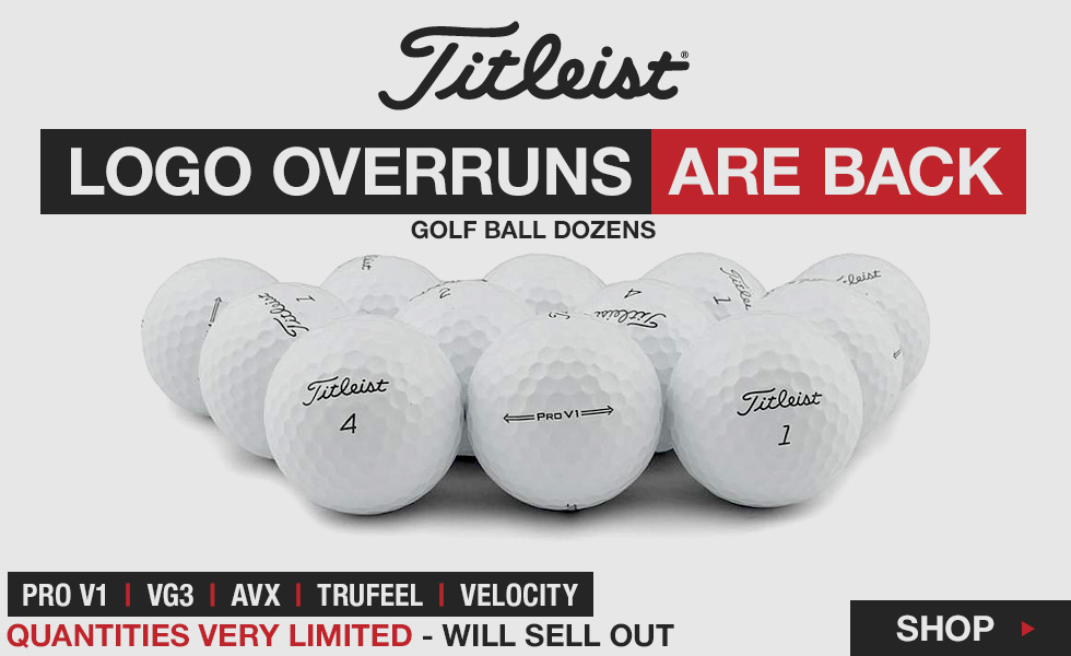 Titleist Logo Overrun Golf Balls at Golf Locker