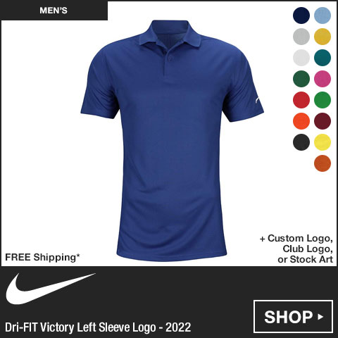 Nike Dri-FIT Victory Left Sleeve Logo Golf Shirts - 2022