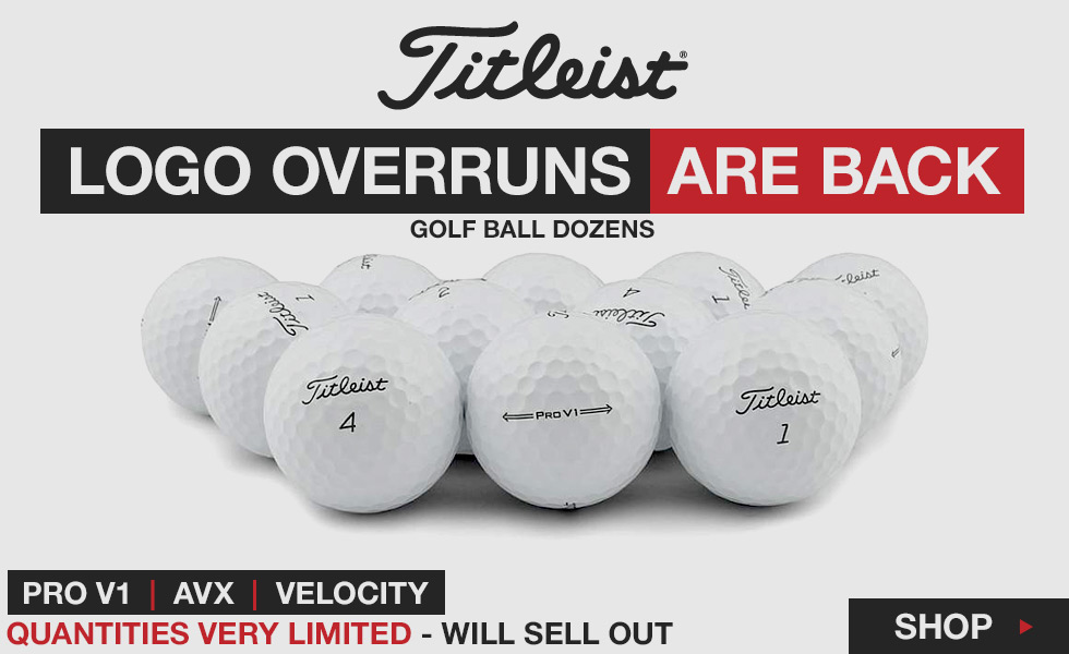 Titleist Logo Overrun Golf Balls at Golf Locker