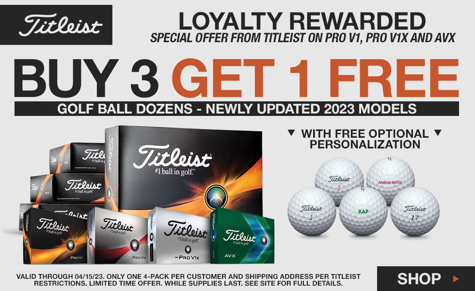 Titleist Loyalty Rewarded Promo at Golf Locker - Buy 3 Dozen, Get 1 Free