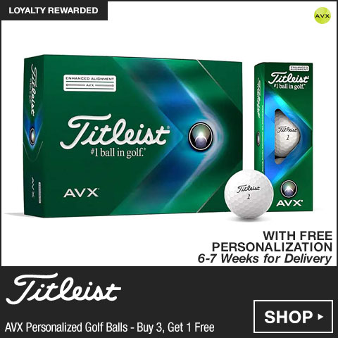 Titleist AVX Personalized Golf Balls - Buy 3, Get 1 Free