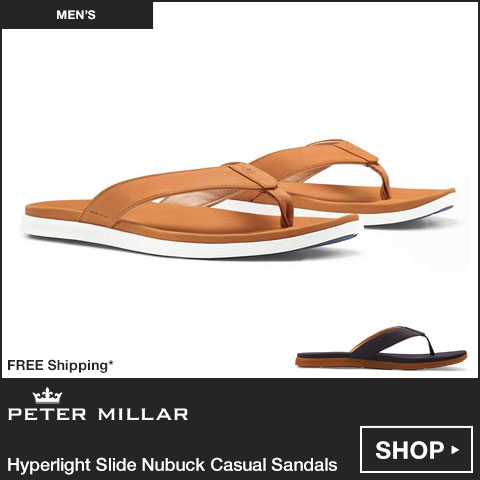 Peter Millar Hyperlight Slide Nubuck Casual Sandals at Golf Locker