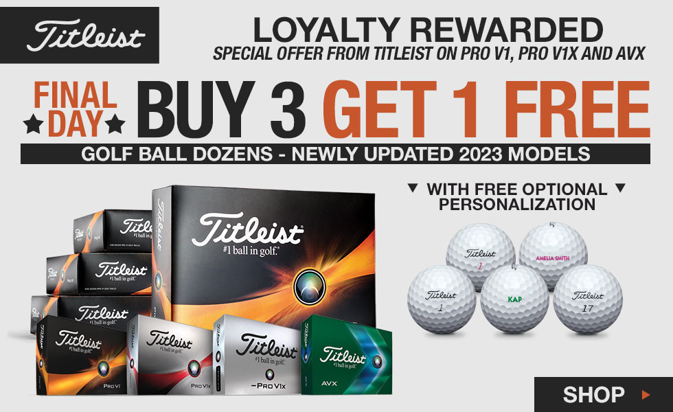 Two Days Left - Titleist Loyalty Rewarded Promo at Golf Locker - Buy 3 Dozen, Get 1 Free