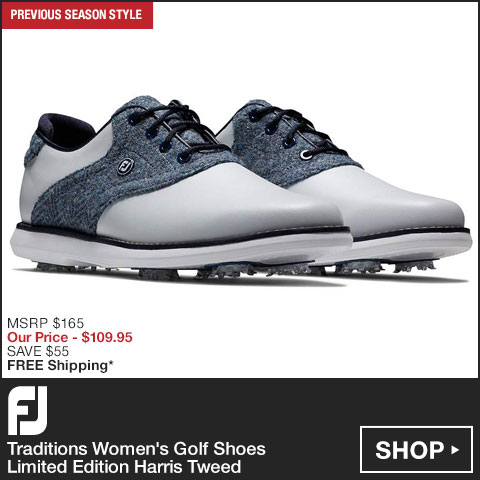 FJ Traditions Women's Golf Shoes - Limited Edition Harris Tweed - Previous Season Style at Golf Locker