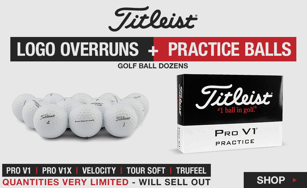 Shop All Titleist Logo Overruns and Practice Balls at Golf Locker