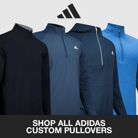 Shop All Adidas Custom Logo Pullovers at Golf Locker