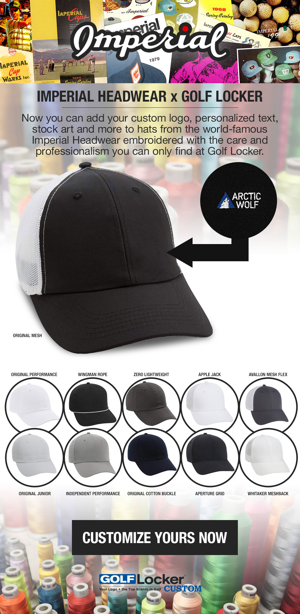 Imperial Headwear x Golf Locker