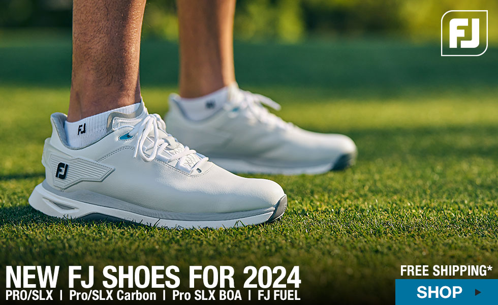 Shop New FJ Shoes for 2024 Featuring the Pro/SLX at Golf Locker