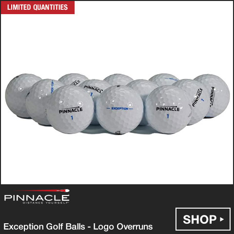 Pinnacle Exception Golf Balls - Logo Overruns at Golf Locker