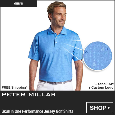 Peter Millar Skull In One Performance Jersey Golf Shirts at Golf Locker