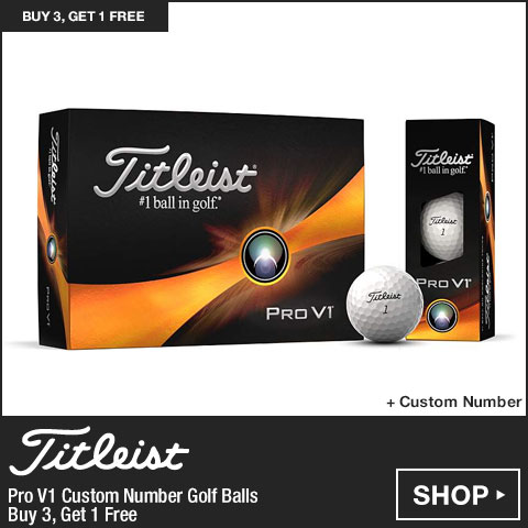 Titleist Pro V1 Custom Number Golf Balls - Buy 3, Get 1 Free at Golf Locker