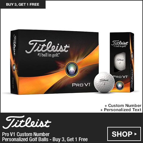 Titleist Pro V1 Custom Number Personalized Golf Balls - Buy 3, Get 1 Free at Golf Locker