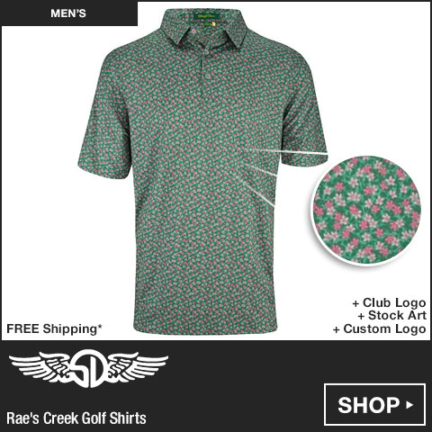 Straight Down Rae's Creek Golf Shirts at Golf Locker