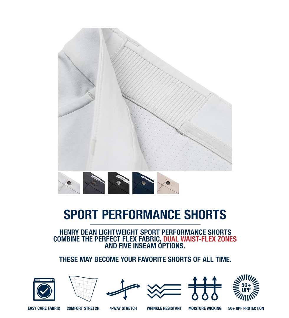 henry dean Sport Performance Golf Shorts at Golf Locker