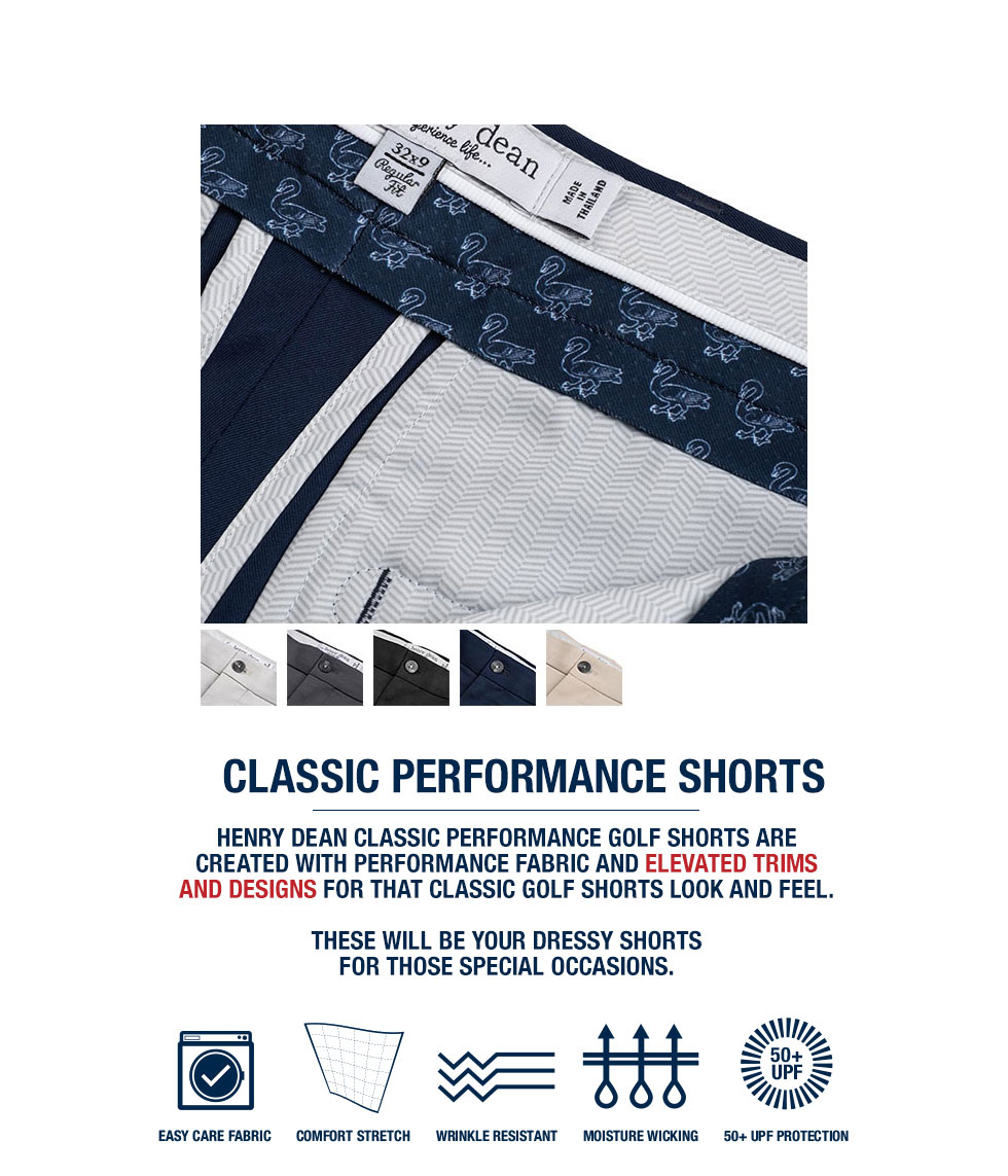 henry dean Performance Golf Shorts at Golf Locker