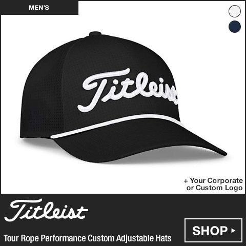 Titleist Tour Rope Performance Custom Adjustable Golf Hats at Golf Locker