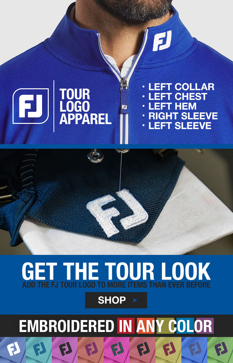 FJ Tour Logo Apparel at Golf Locker