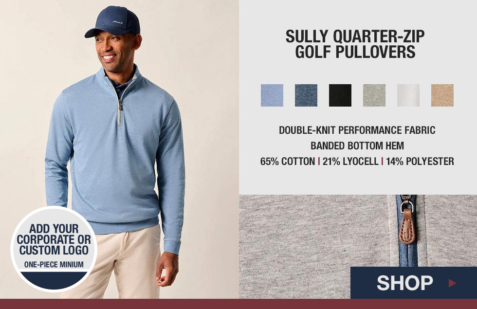 Johnnie-O Sully Quarter-Zip Golf Pullovers at Golf Locker