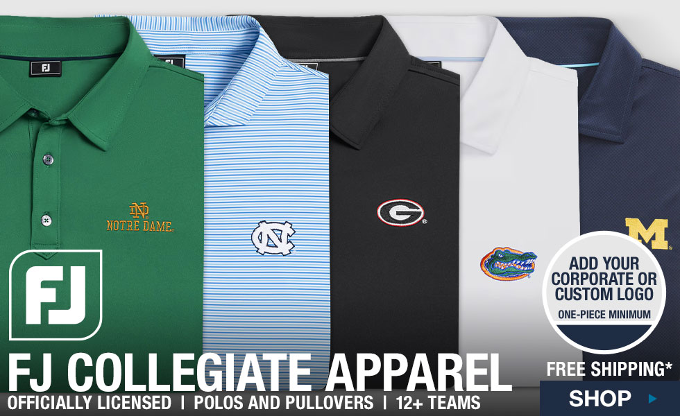 FJ Collegiate Apparel - Polos and Pullovers at Golf Locker