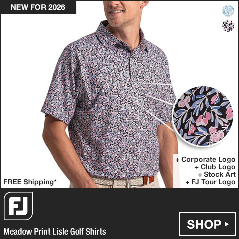 FJ Meadow Print Lisle Golf Shirts at Golf Locker