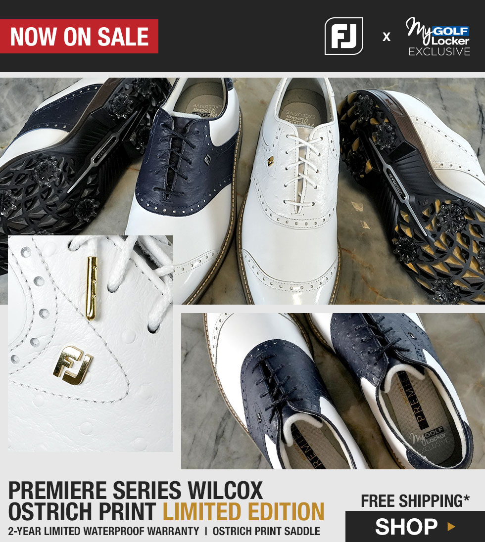 FJ Premiere Series Wilcox Golf Shoes - Ostrich Print Limited Edition - Golf Locker Exclusive at Golf Locker
