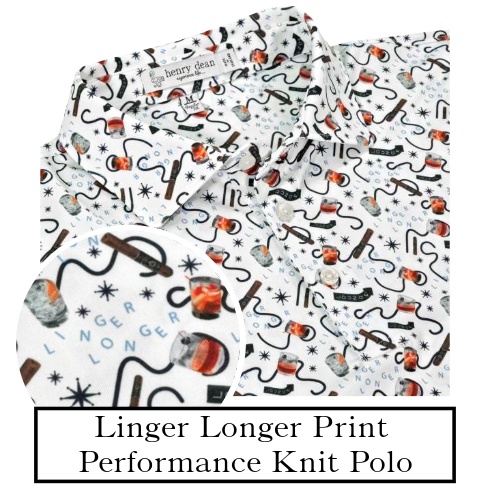 Henry Dean Linger Longer Performance Knit Golf Shirt