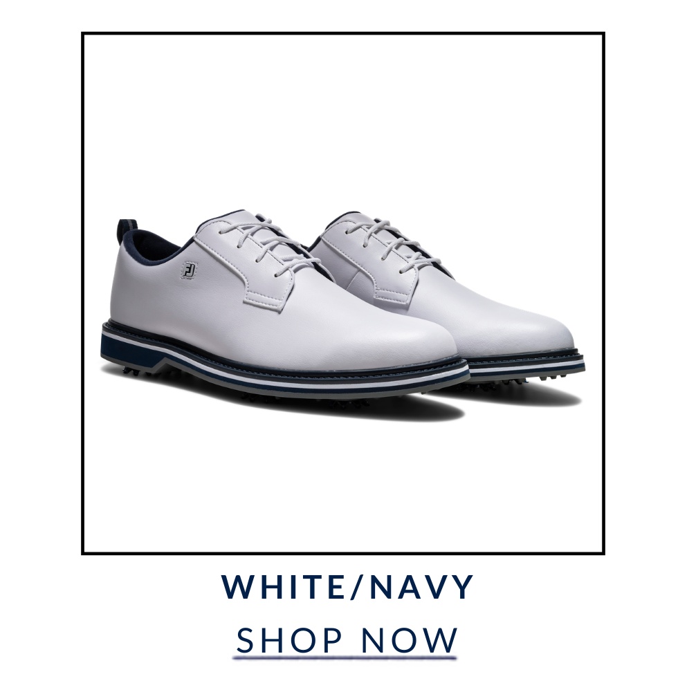 FootJoy Vanguard Golf Shoes - White/Navy
