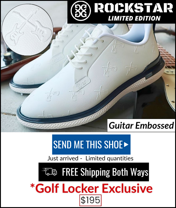 ROCKSTAR Gallivan2r Guitar Embossed G/Lock Golf Shoes