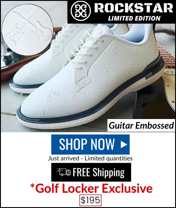ROCKSTAR Gallivan2r Guitar Embossed G/Lock Golf Shoes