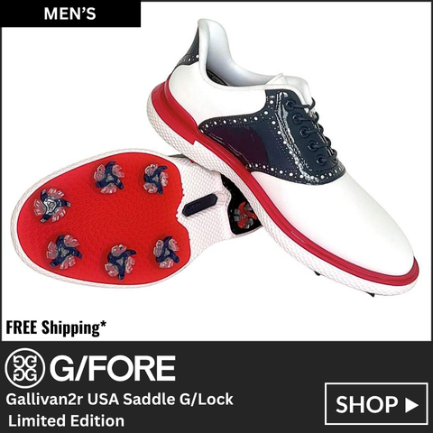 G/FORE Gallivan2r USA Saddle G/Lock Golf Shoes - Limited Edition