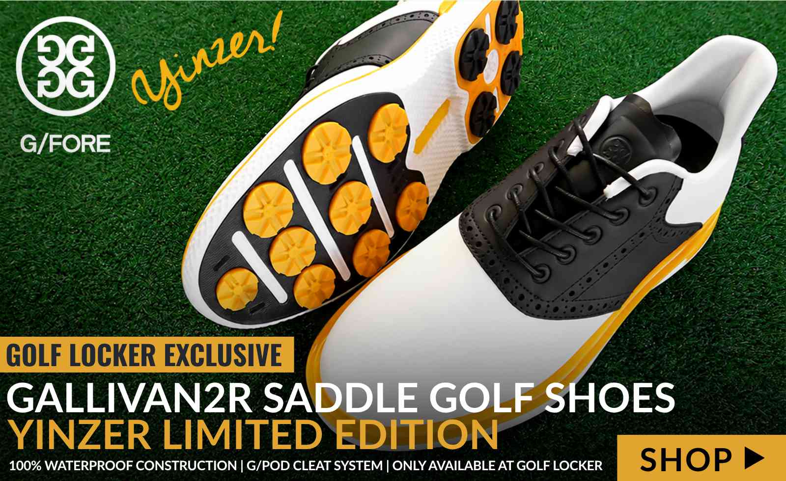G/FORE Gallivan2r Saddle Golf Shoes - Yinzer Limited Edition - Golf Locker Exclusive