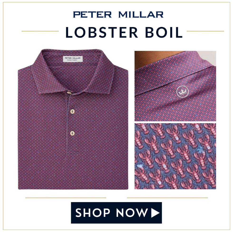 Peter Millar Lobster Boil Performance Jersey Golf Shirt