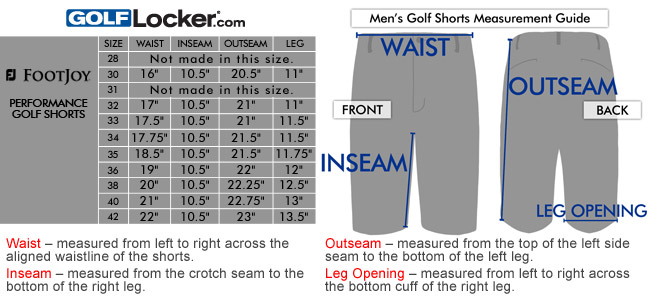 Footjoy Golf Glove Size Chart