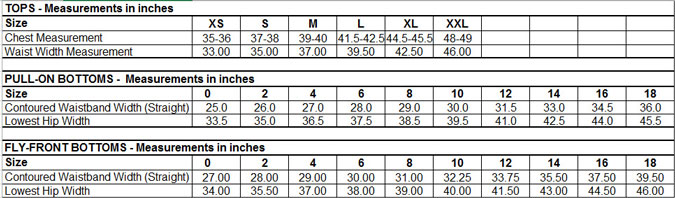 Puma Golf Pants Size Chart