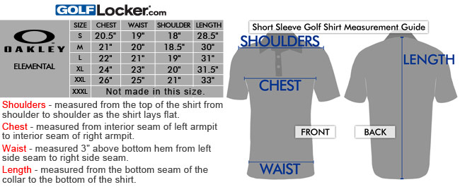 Oakley Size Chart