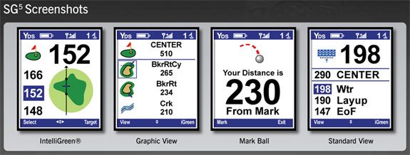 SkyCaddie SG5 Screenshorts
